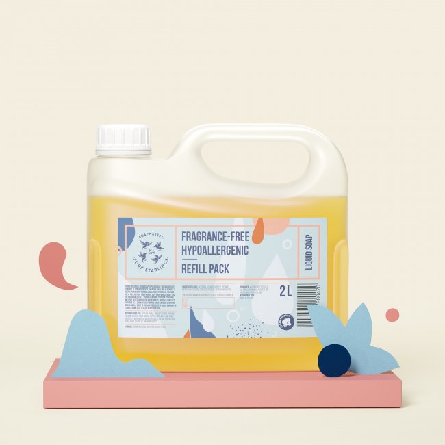 Hypoallergenic - Refill Pack - natural liquid soap