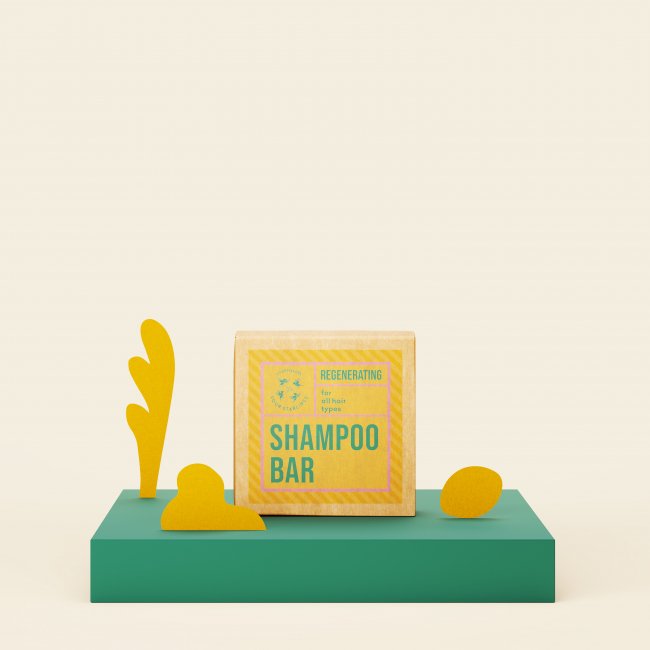 Regenerating shampoo bar