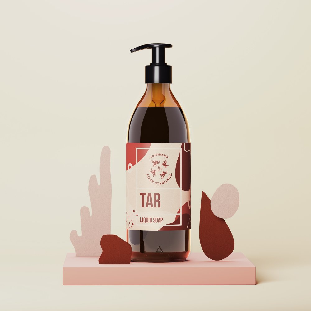 Birch tar - natural liquid soap for skin problems