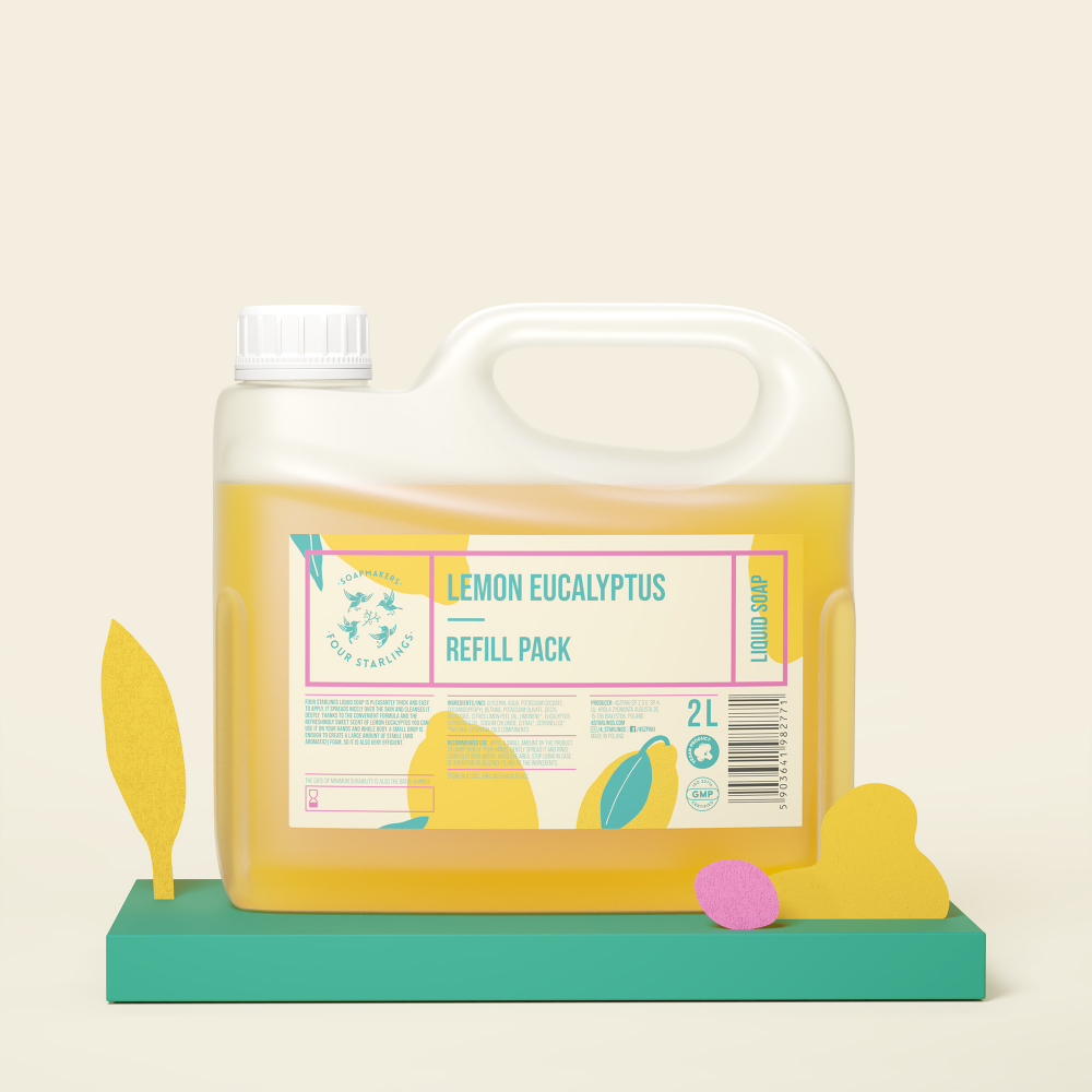 Lemon Eucalyptus - Refill Pack - natural liquid soap