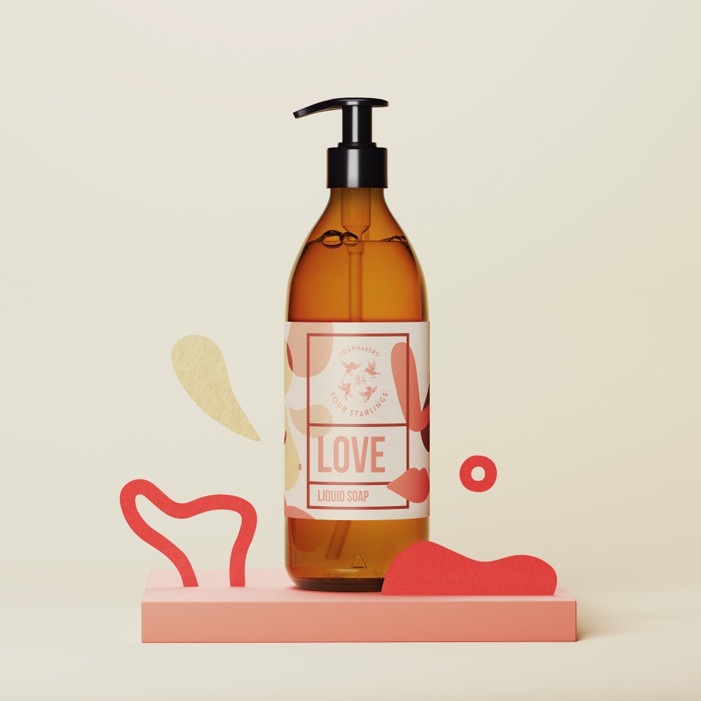 Love - natural liquid soap