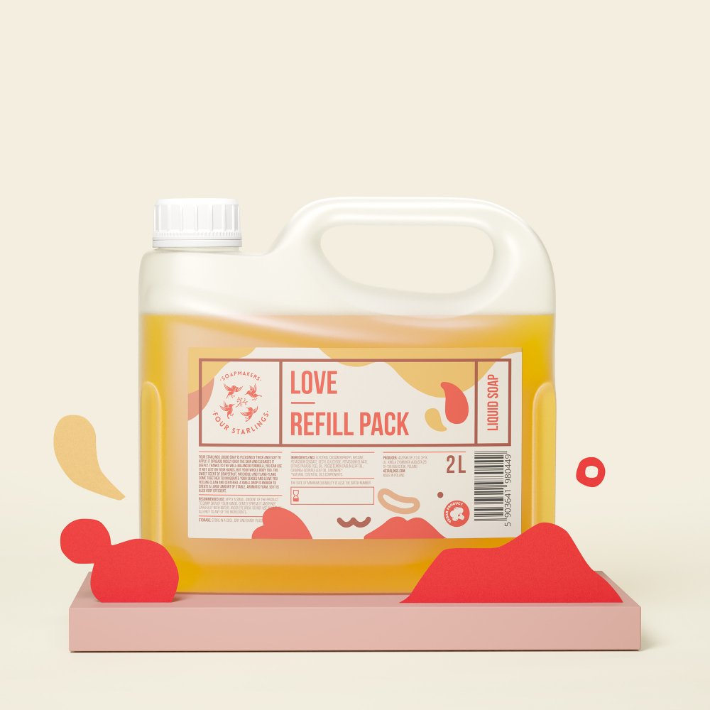 Love - Refill Pack - natural liquid soap