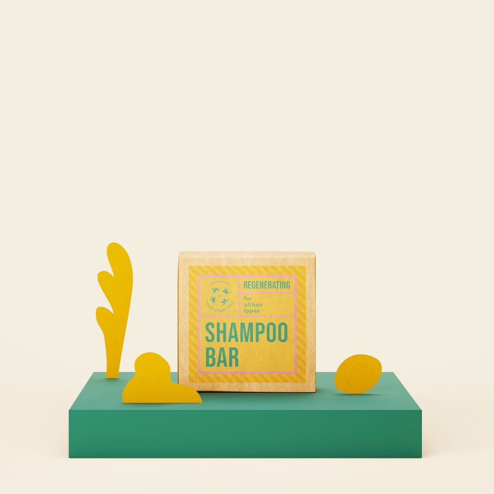 Regenerating shampoo bar