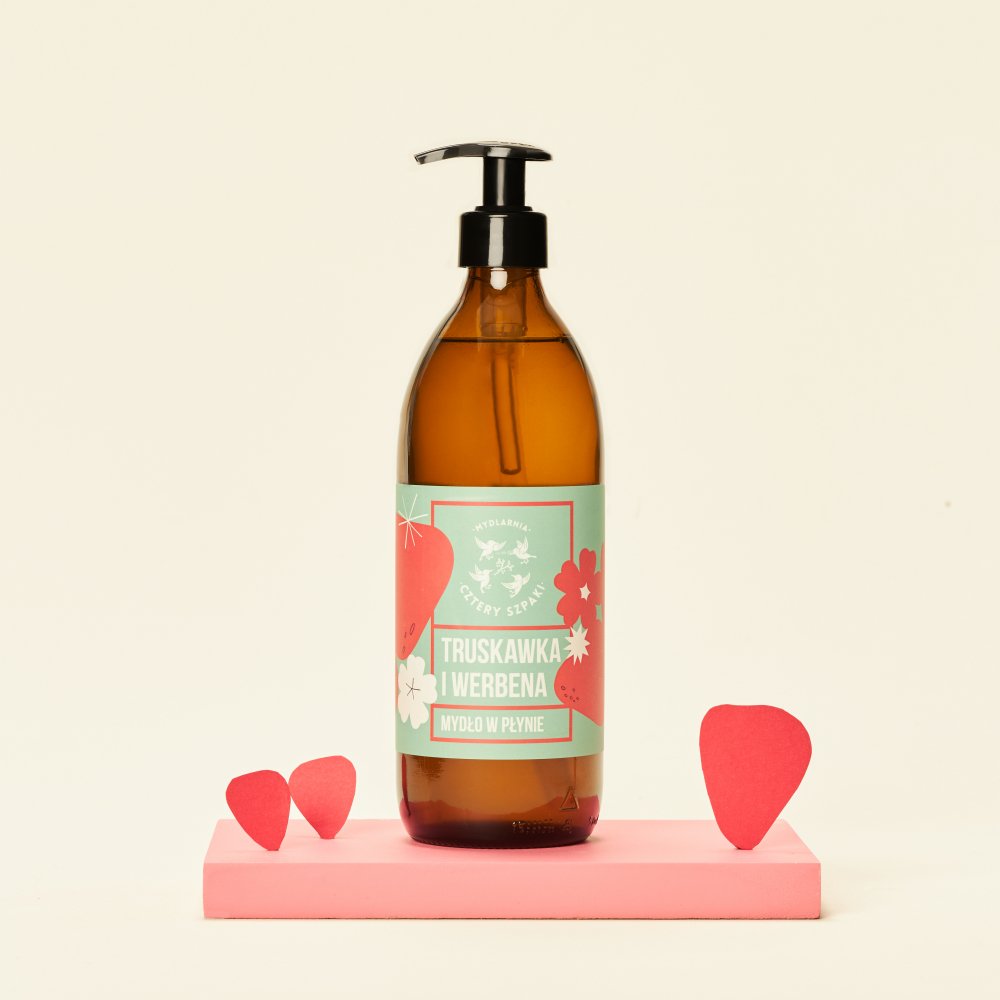 Strawberry and Verbena - natural liquid soap
