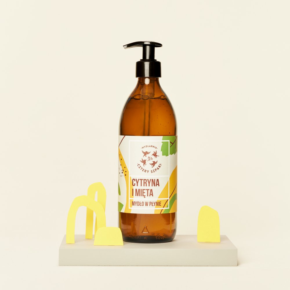 Lemon and Mint - natural liquid soap