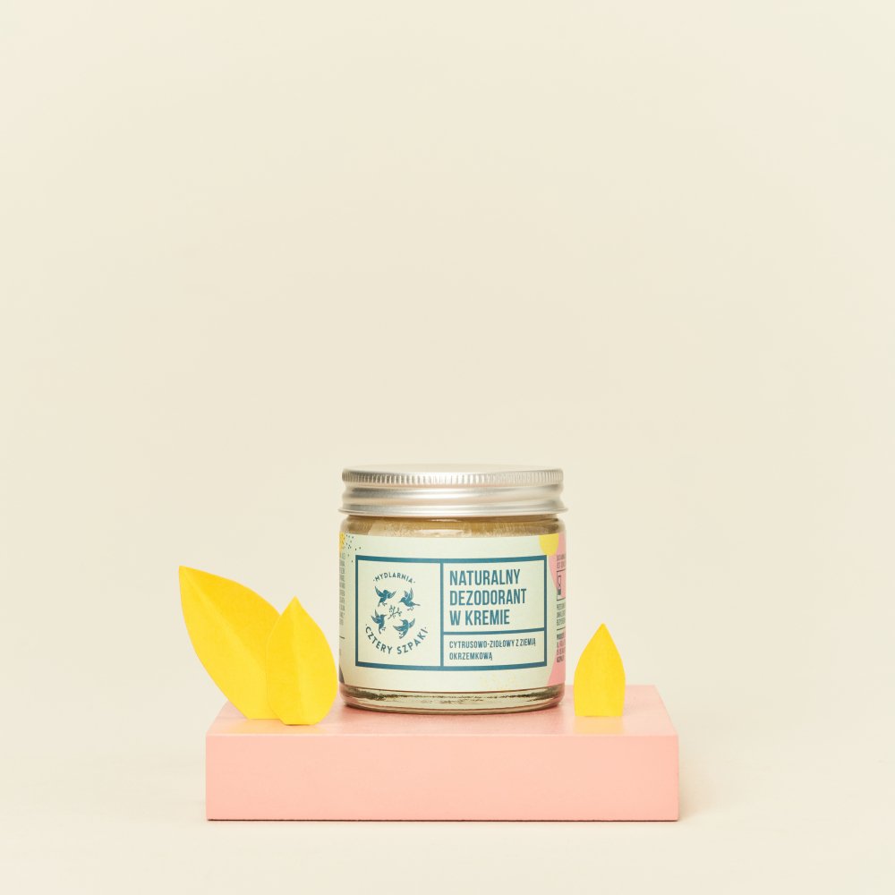 Natural cream deodorant - citrus-herbal