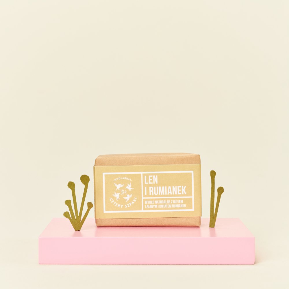 Flax and Chamomile - natural bar soap